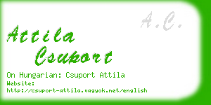 attila csuport business card